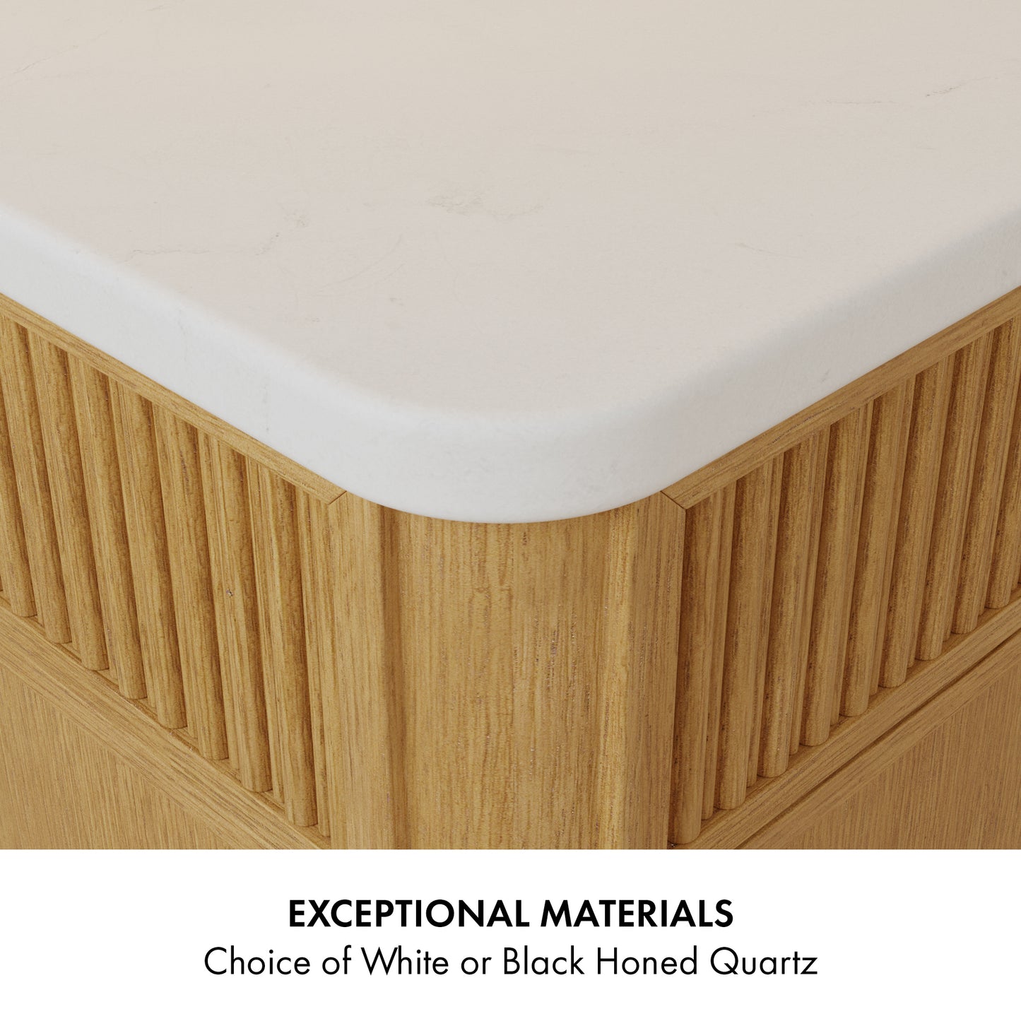 Kathryne 48" Kitchen Island | Quartz Countertop