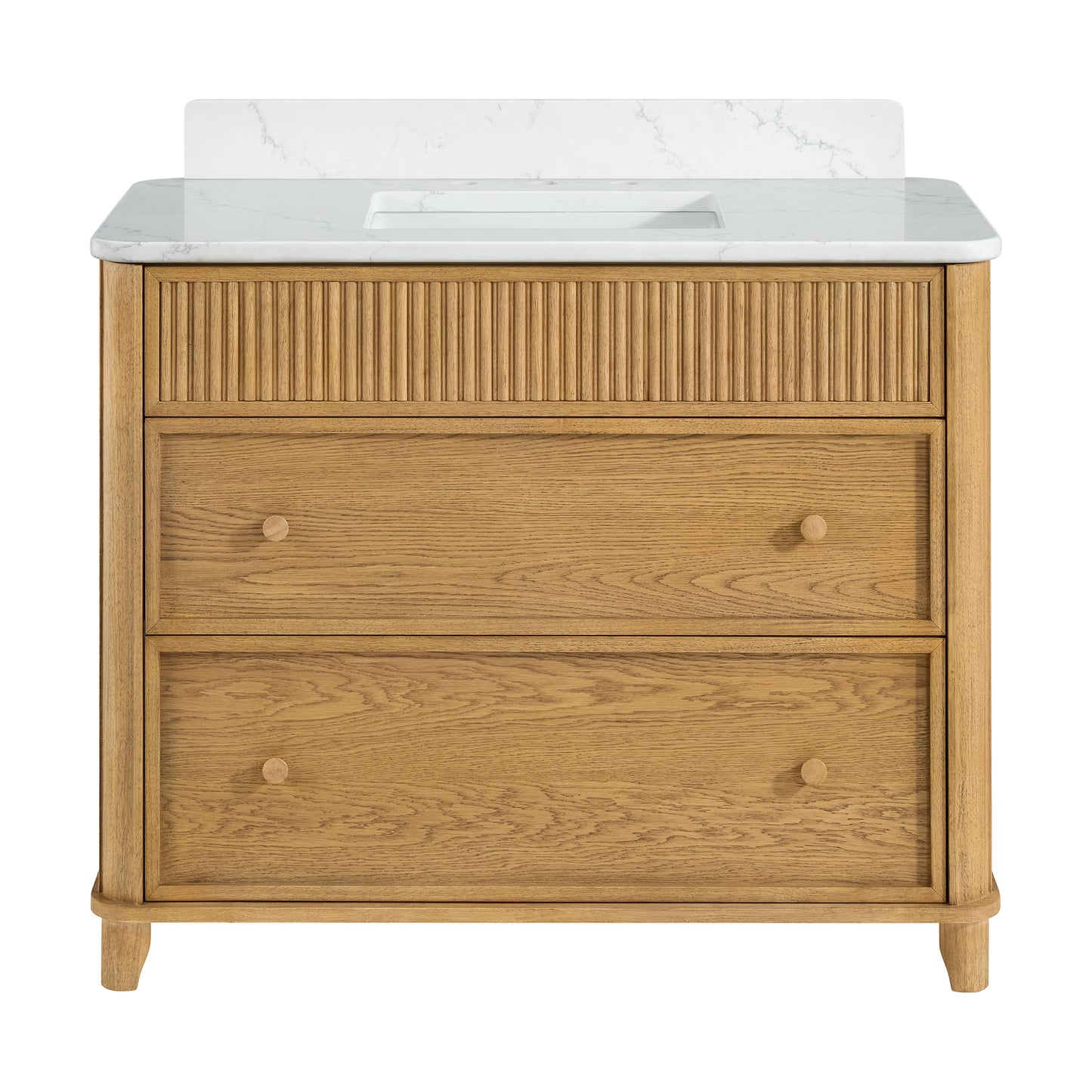 Kathryn 42" Single Bathroom Vanity with Statuario Quartz Countertop