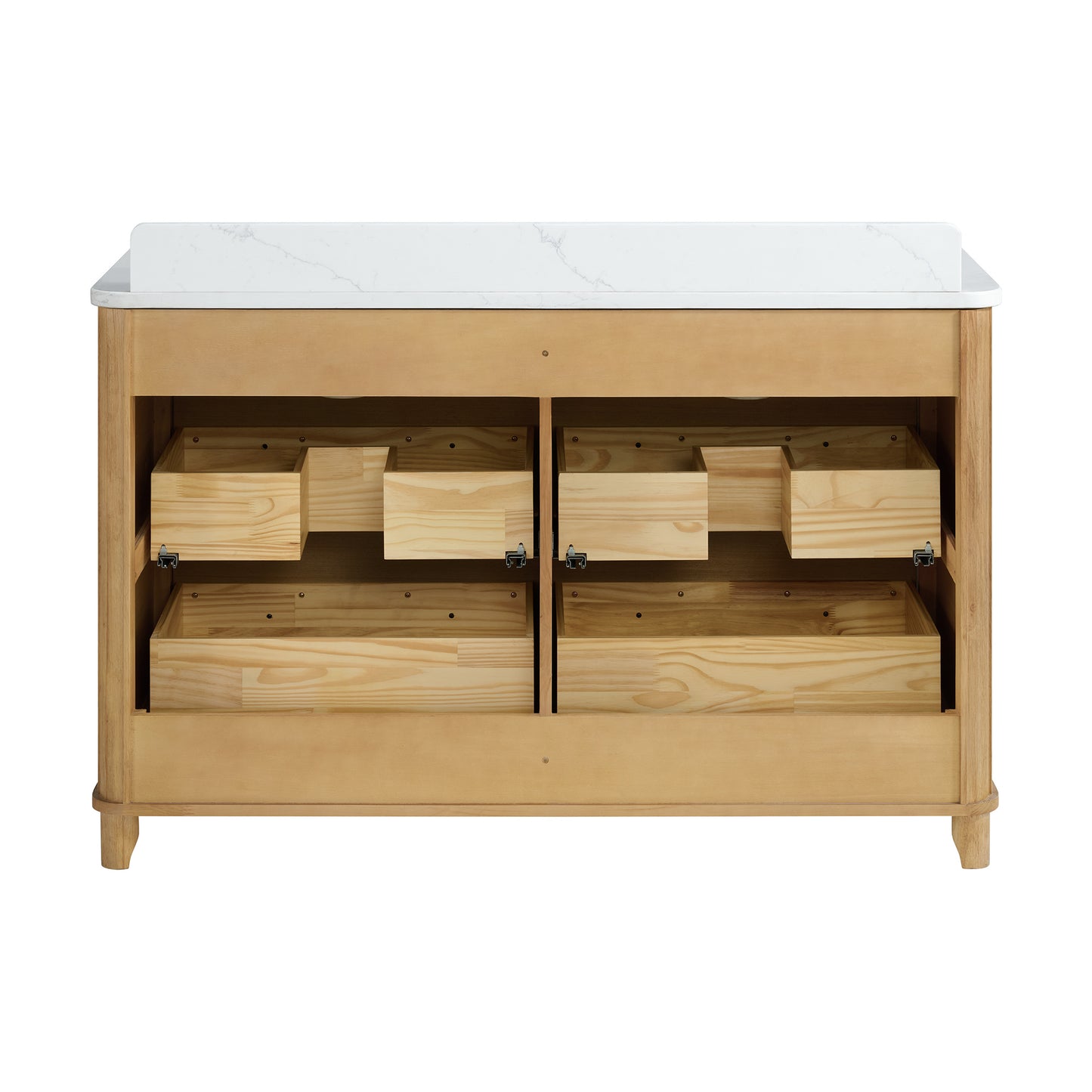 Kathryne 54" Double Bathroom Vanity With Statuario Quartz Top