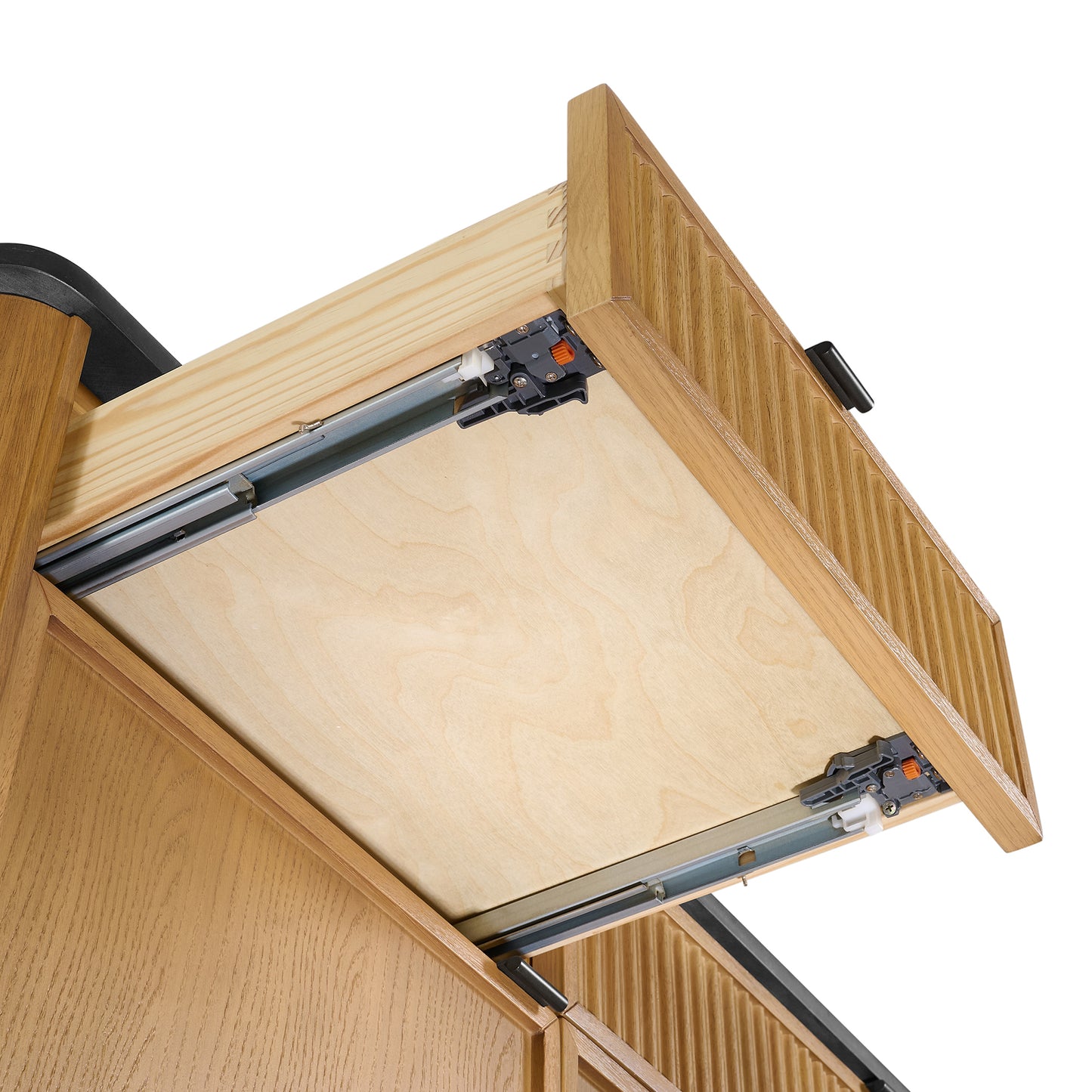 Kathryne 60" Kitchen Island in Oak | Quartz Countertop