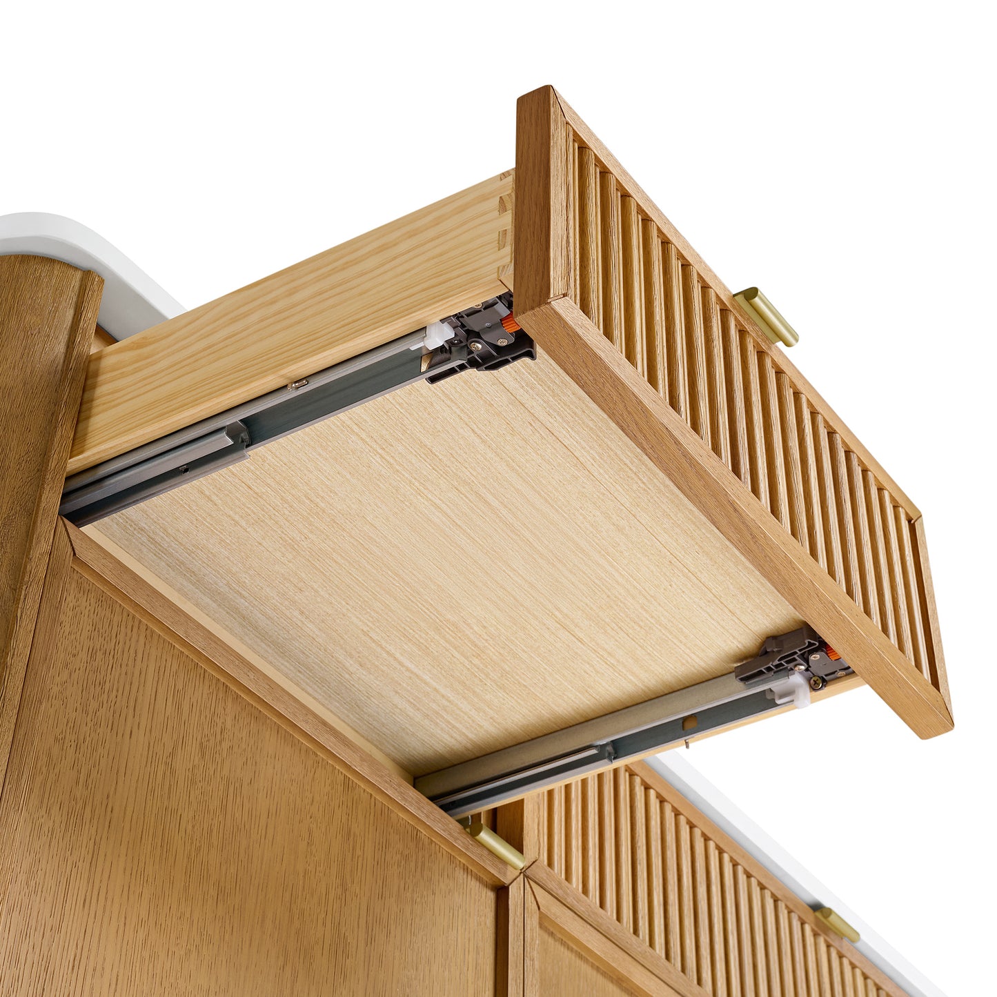 Kathryne 60" Kitchen Island in Oak | Quartz Countertop