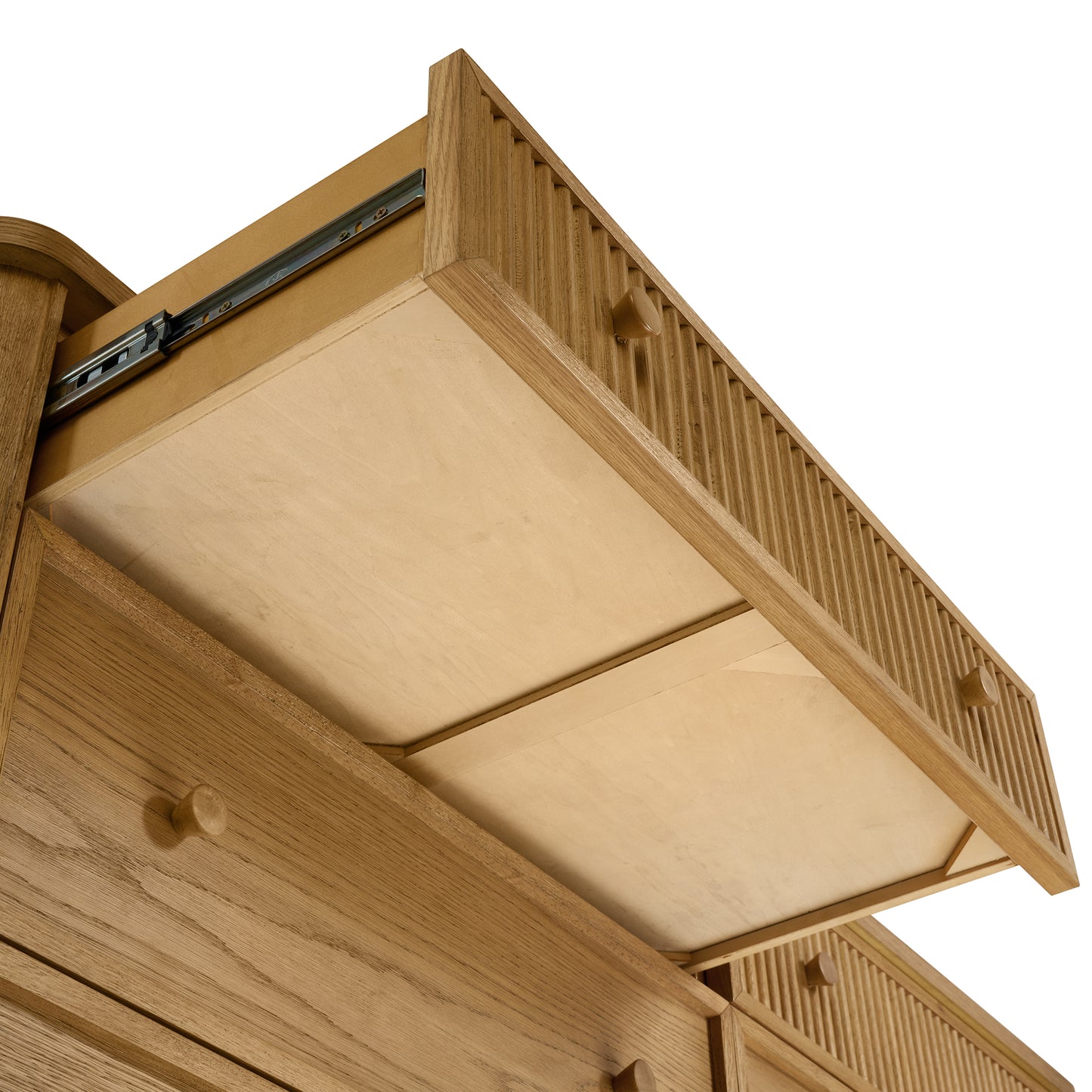 Kathryne 64" Wide Solid Wood 6-Drawer Double Dresser In Natural Oak
