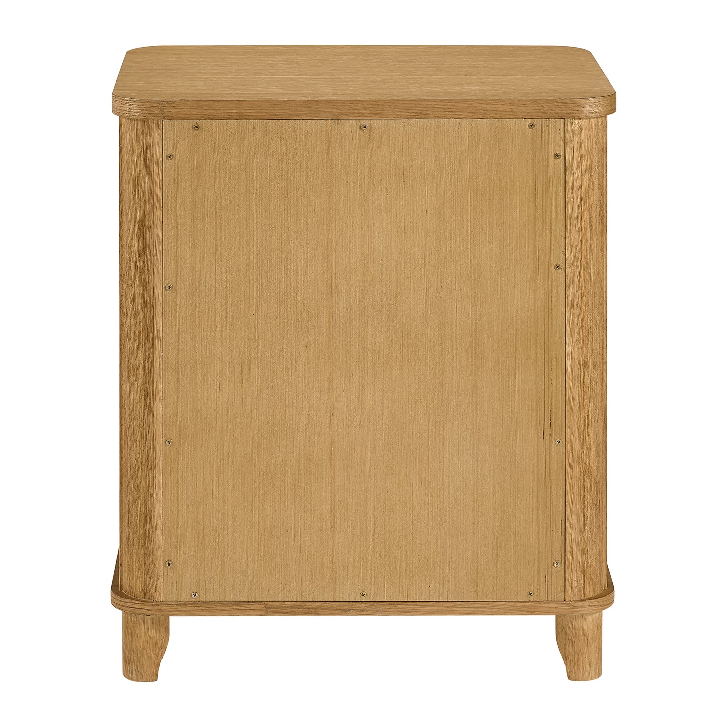 Kathryne 24" Solid Wood 3-Drawer Nightstand In Natural Oak