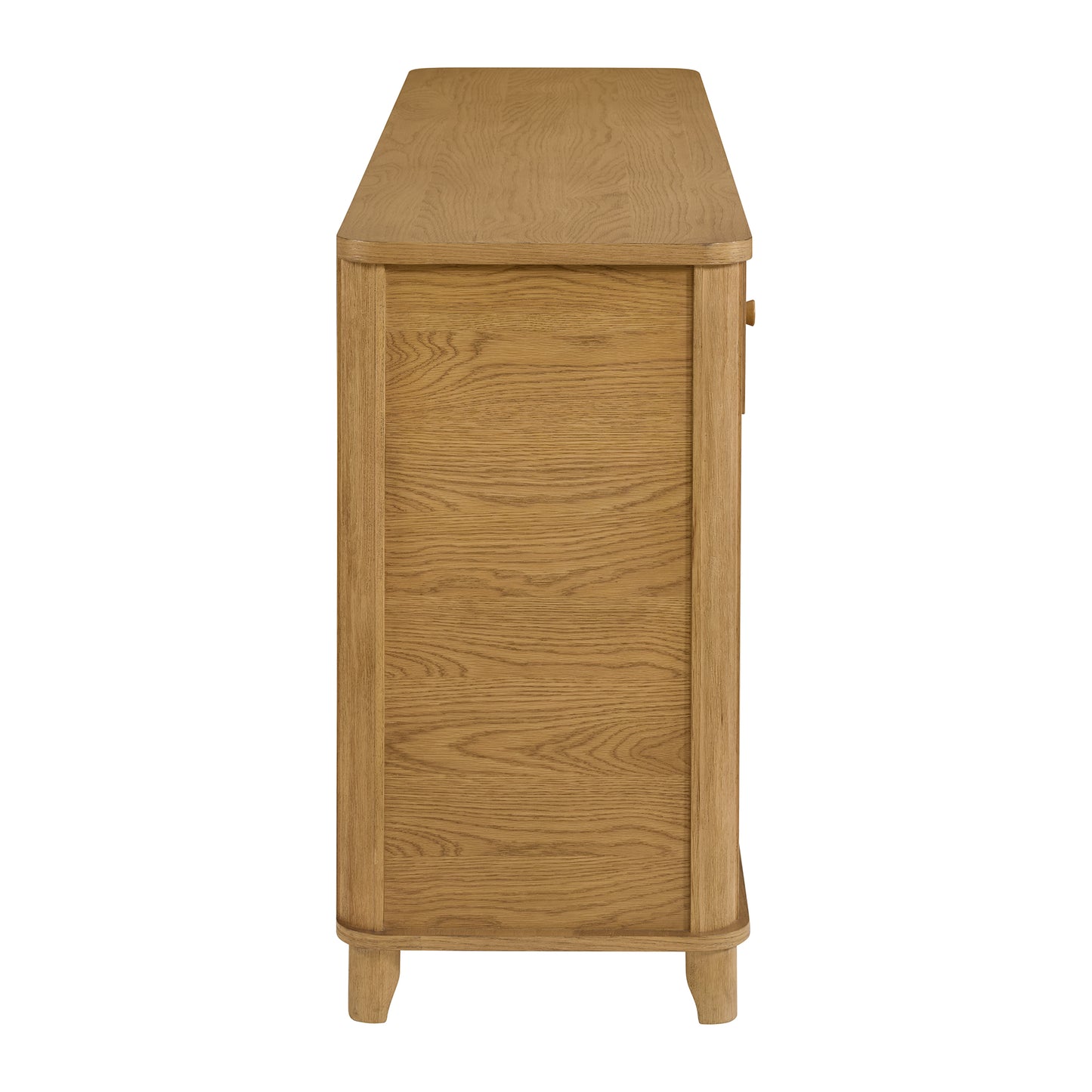 Kathryne 74" Solid Wood Sideboard Buffet In Natural Oak