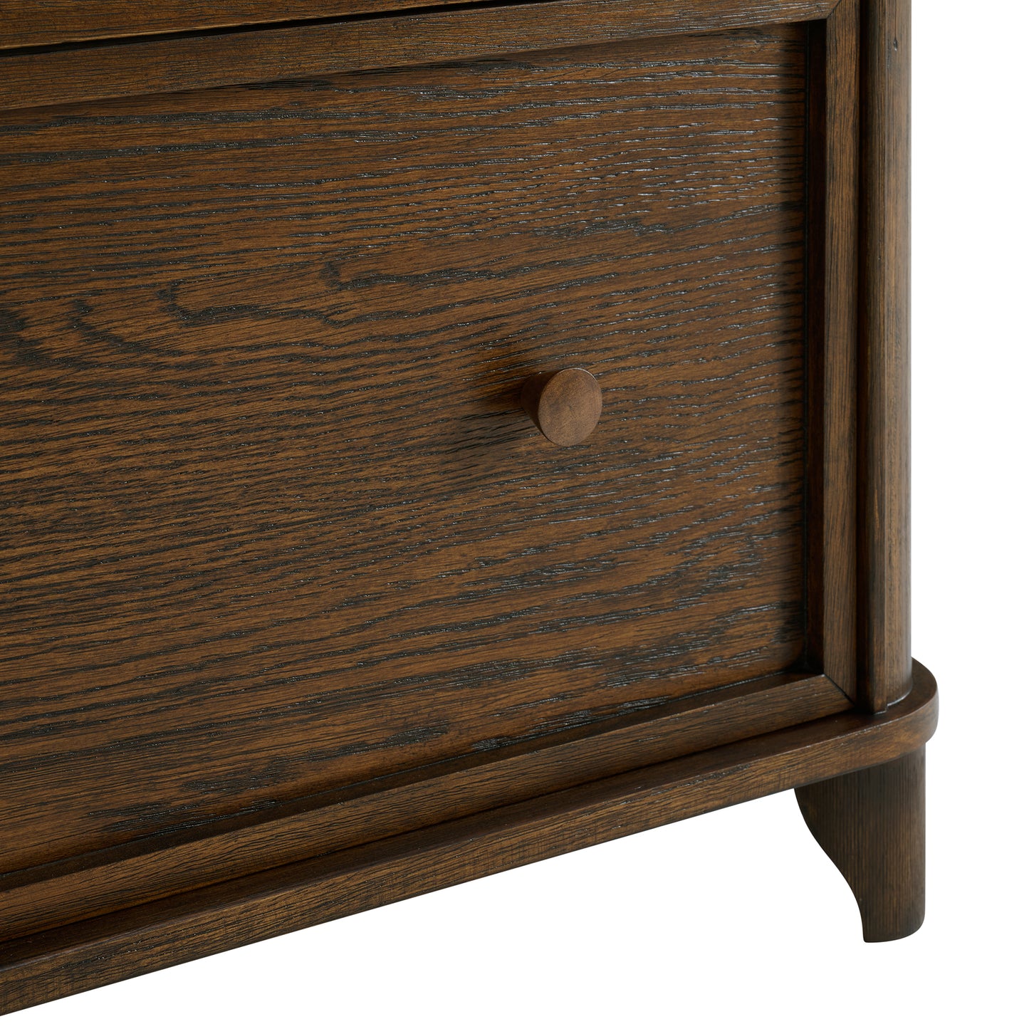 Kathryne 36" Single Bathroom Vanity in Enhanced Brown Oak | Statuario Quartz Countertop