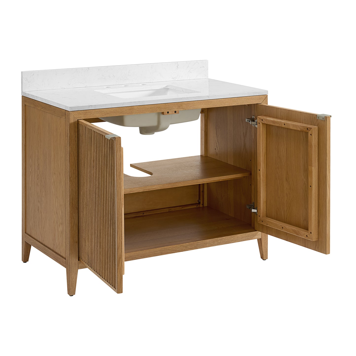 Kendal 42" Single Sink Bathroom Vanity | Cultured Marble Countertop