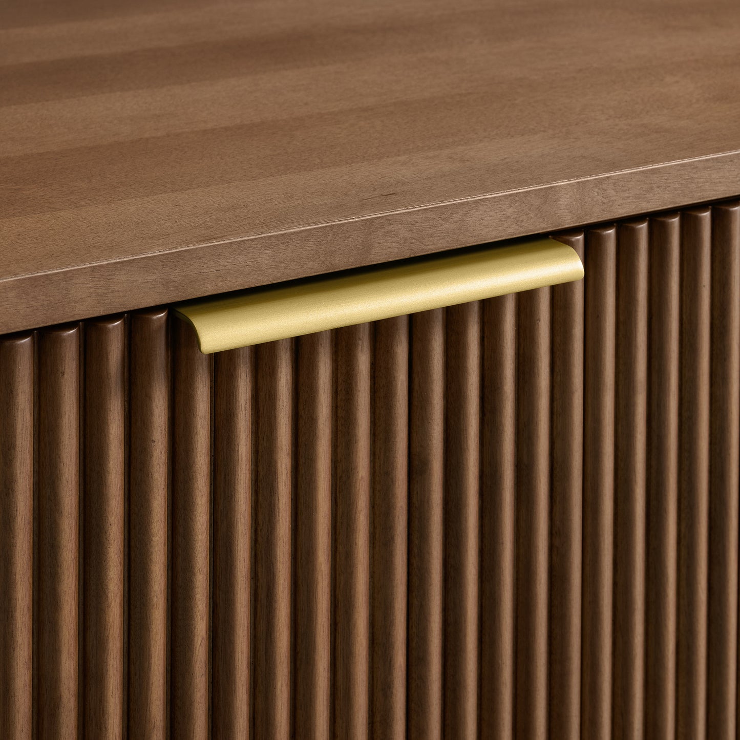 Havana 60" 6 Drawer Dresser |  Brown Reeded Birch