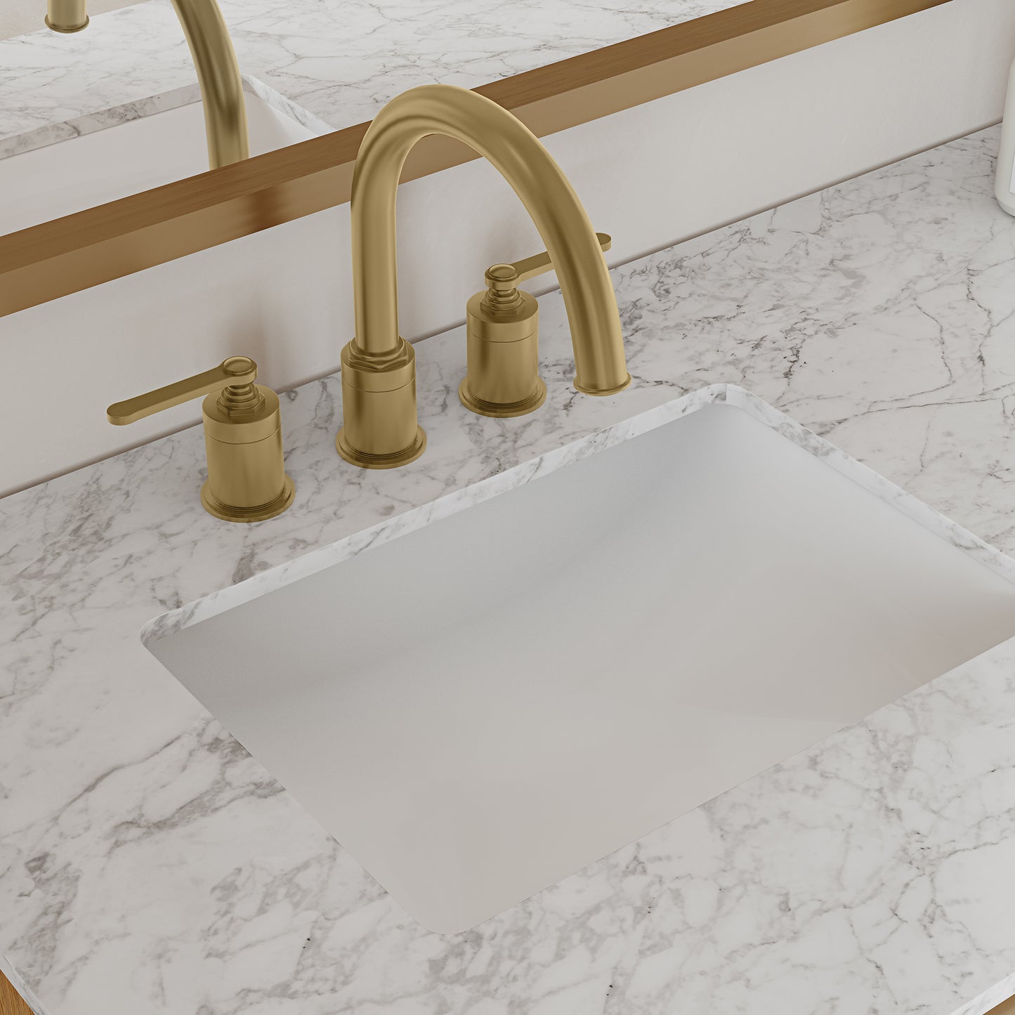 Havana 72" Reeded Double Sink Bathroom Vanity | Carrara Marble Countertop