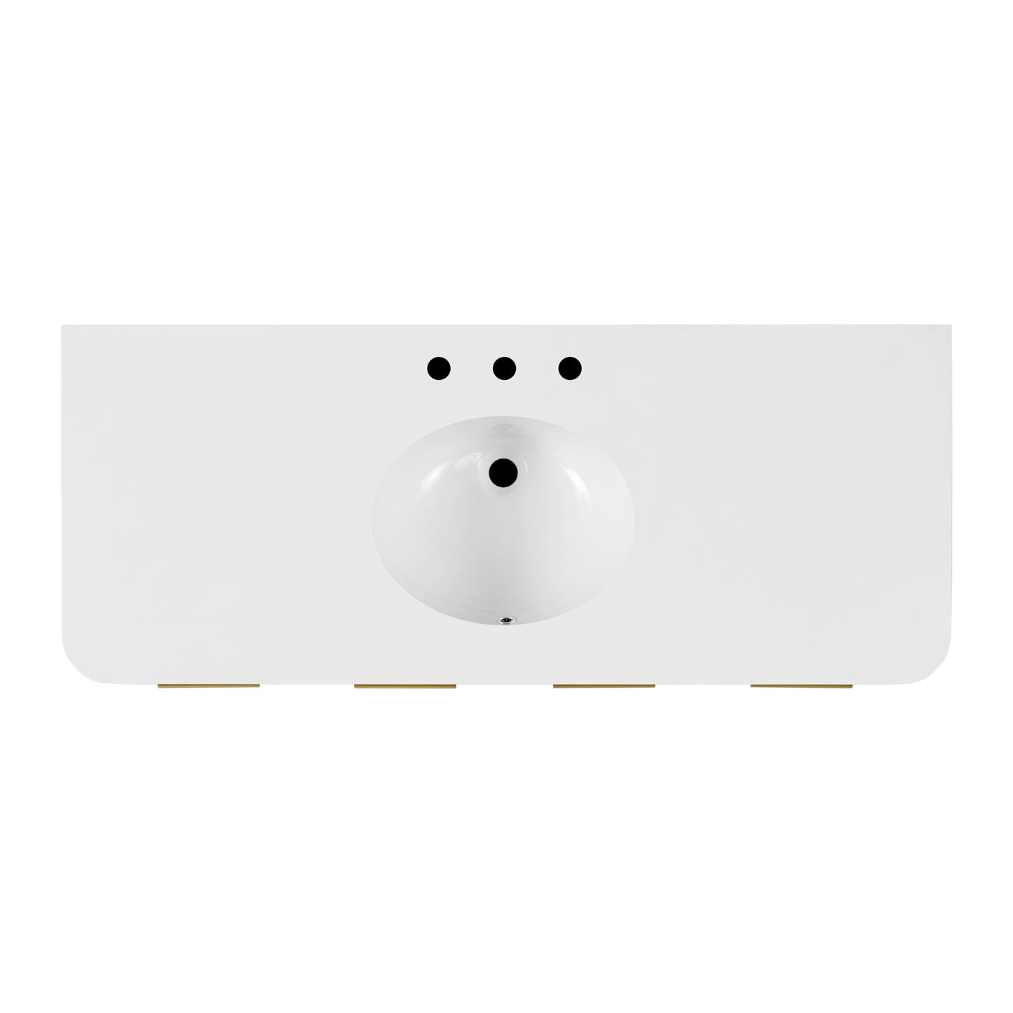 Havana 54" Single Bathroom Vanity in Reeded Birch | White Quartz Countertop
