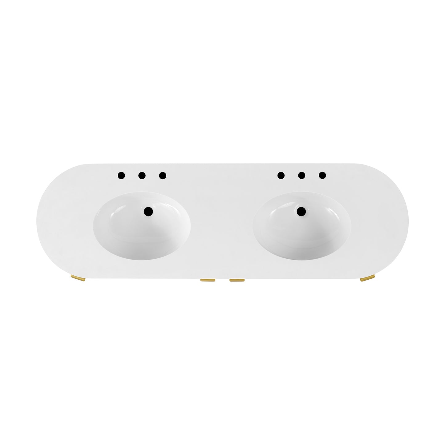 Luna Reeded 72" Double Bathroom Vanity With Quartz Countertop