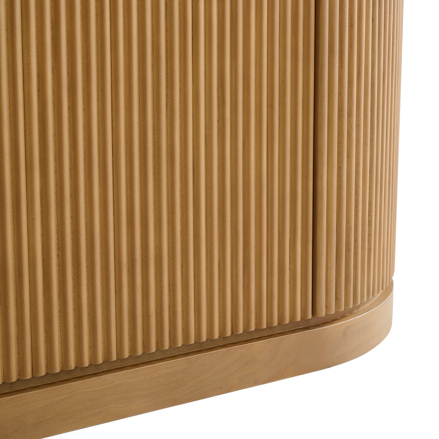 Luna Reeded 72" Double Bathroom Vanity With Quartz Countertop