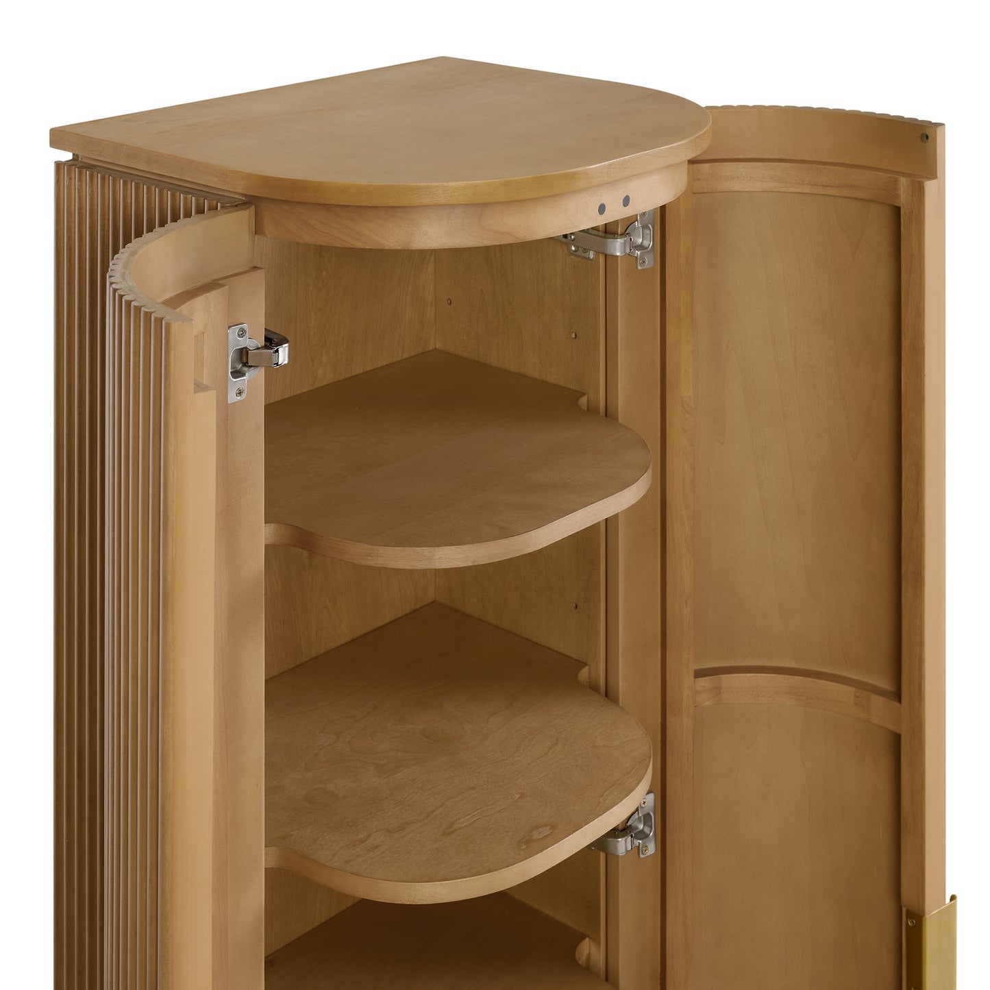 Luna 72" Reeded Birch Linen Cabinet