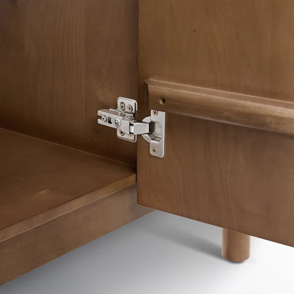 Havana 48" Width Single Bathroom Vanity in Brown Reeded Birch