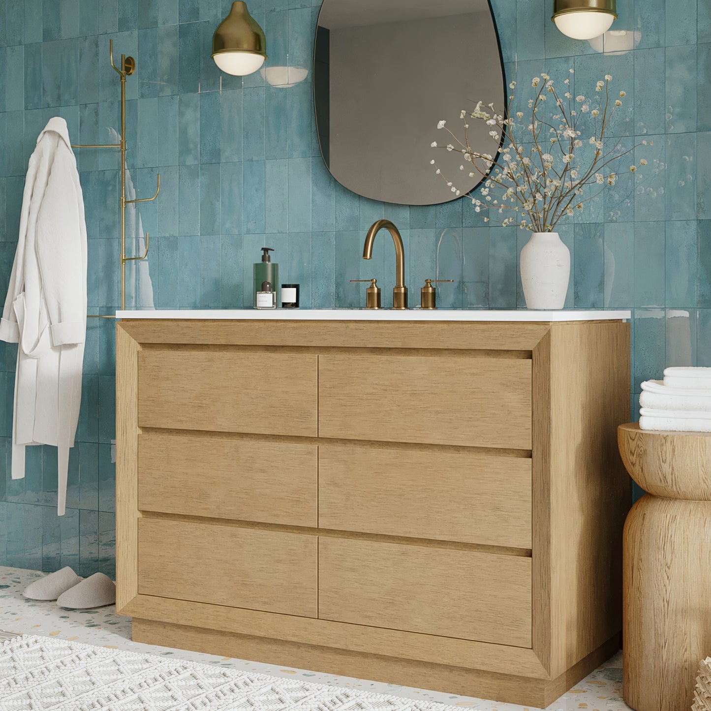 Jasper 48" Single Bathroom Vanity with Vanity Top