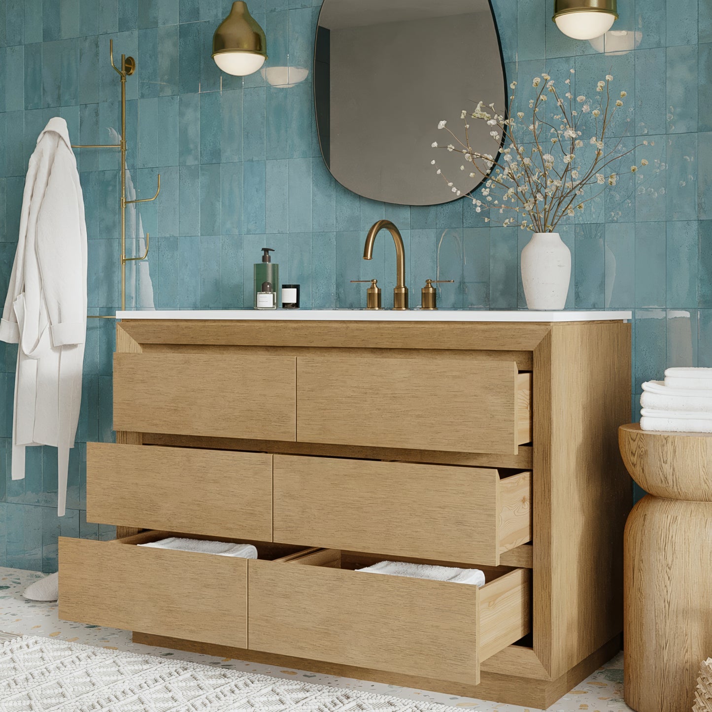 Jasper 48" Single Bathroom Vanity with Vanity Top