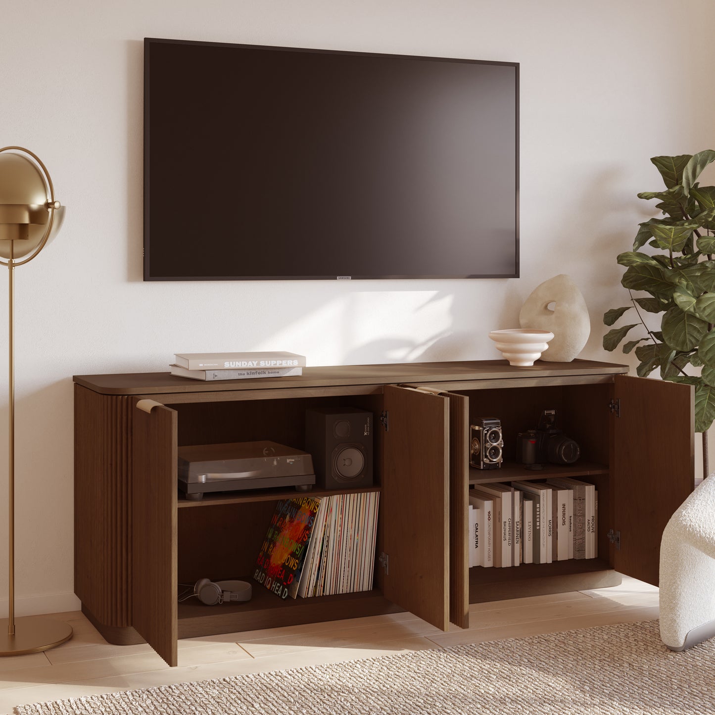 Havana 73.5" Reeded Sideboard