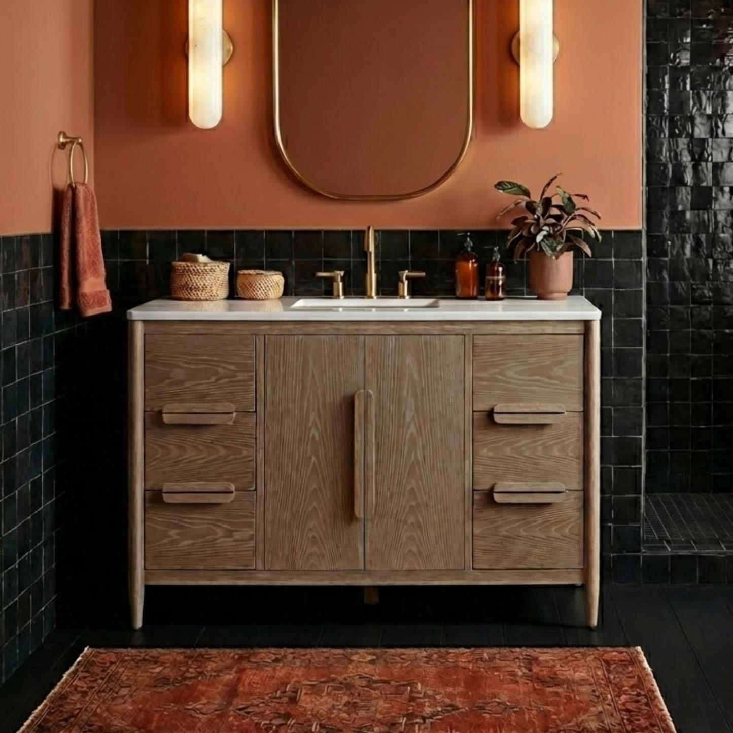 Weymouth 48" Single Bathroom Vanity | Quartz Countertop