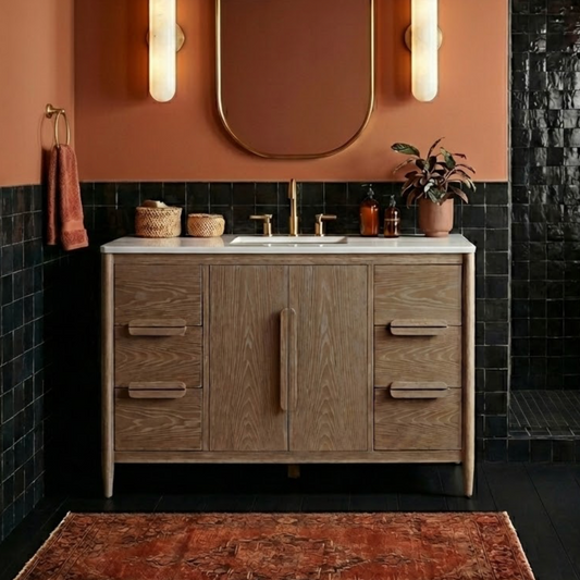 Weymouth 48" Single Bathroom Vanity | Quartz Countertop