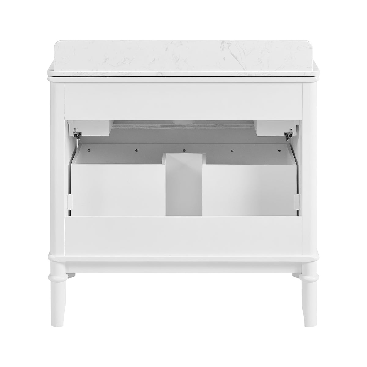 Juliette 36"W x 22"D Single Sink Bathroom Vanity with Cultured Marble Top
