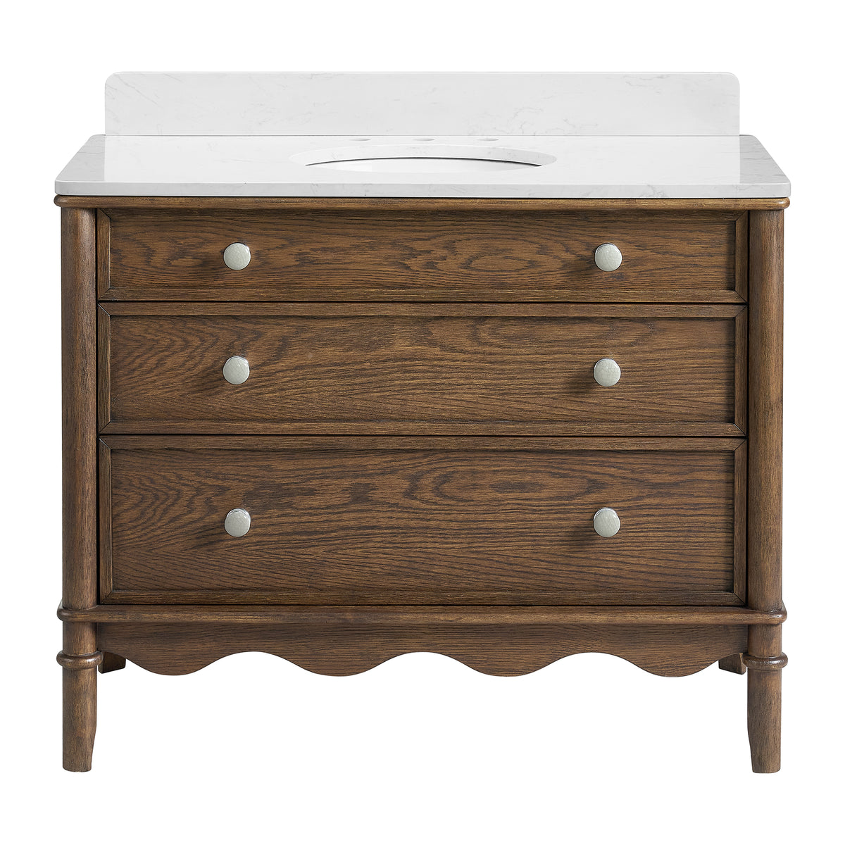 Juliette 42"W x 22"D Single Sink Bathroom Vanity with Cultured Marble Top