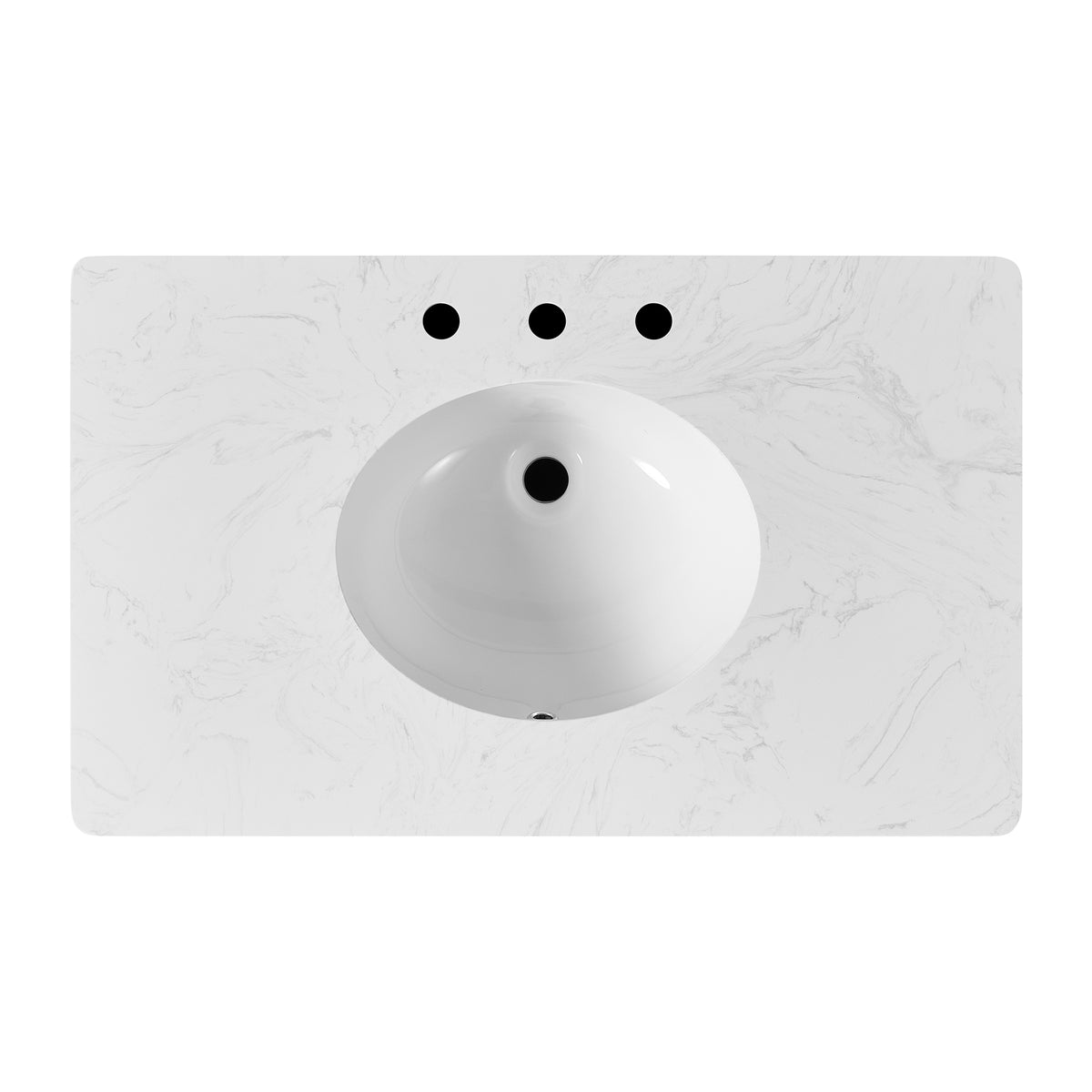 Juliette 36"W x 22"D Single Sink Bathroom Vanity | Cultured Marble Top