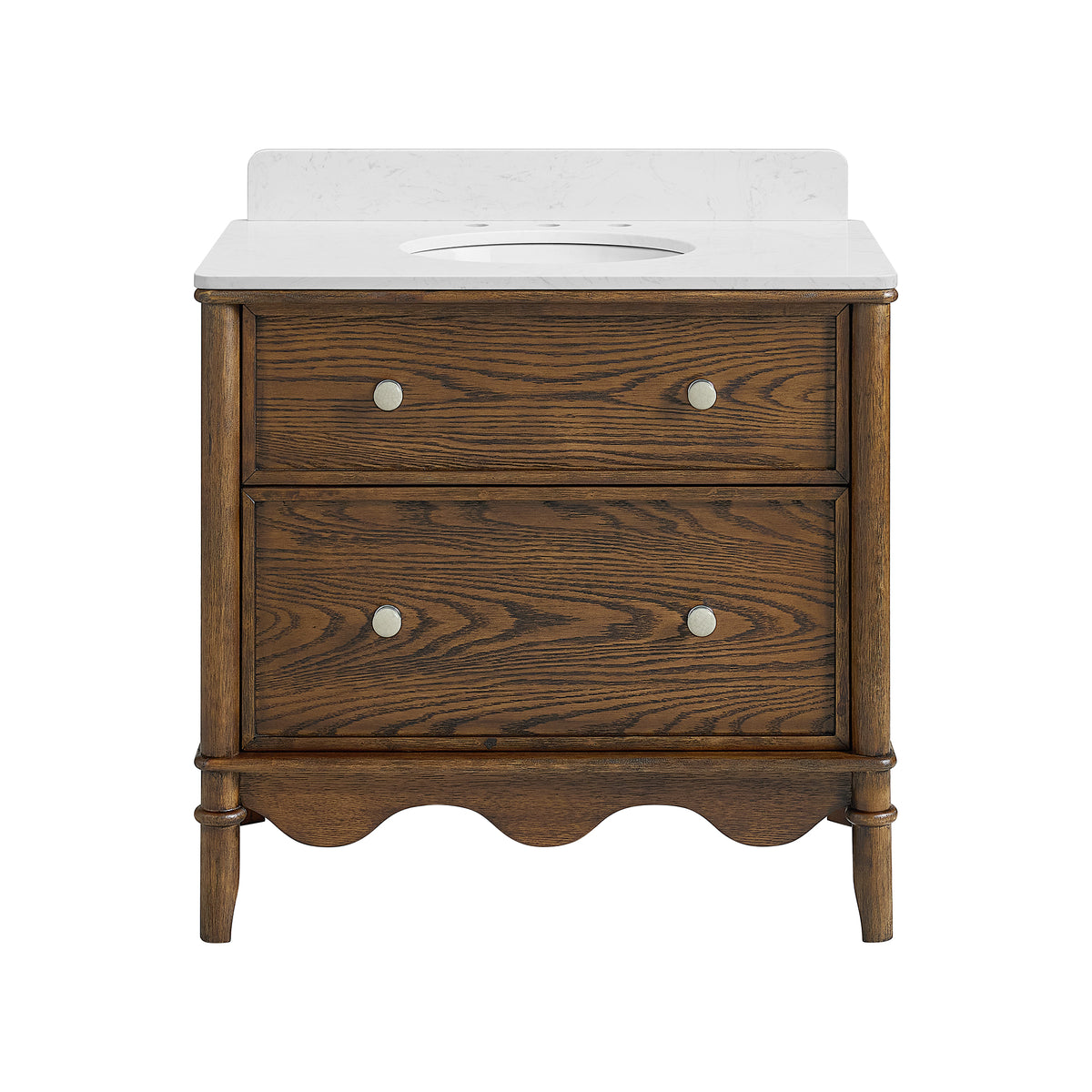 Juliette 36"W x 22"D Single Sink Bathroom Vanity | Cultured Marble Top