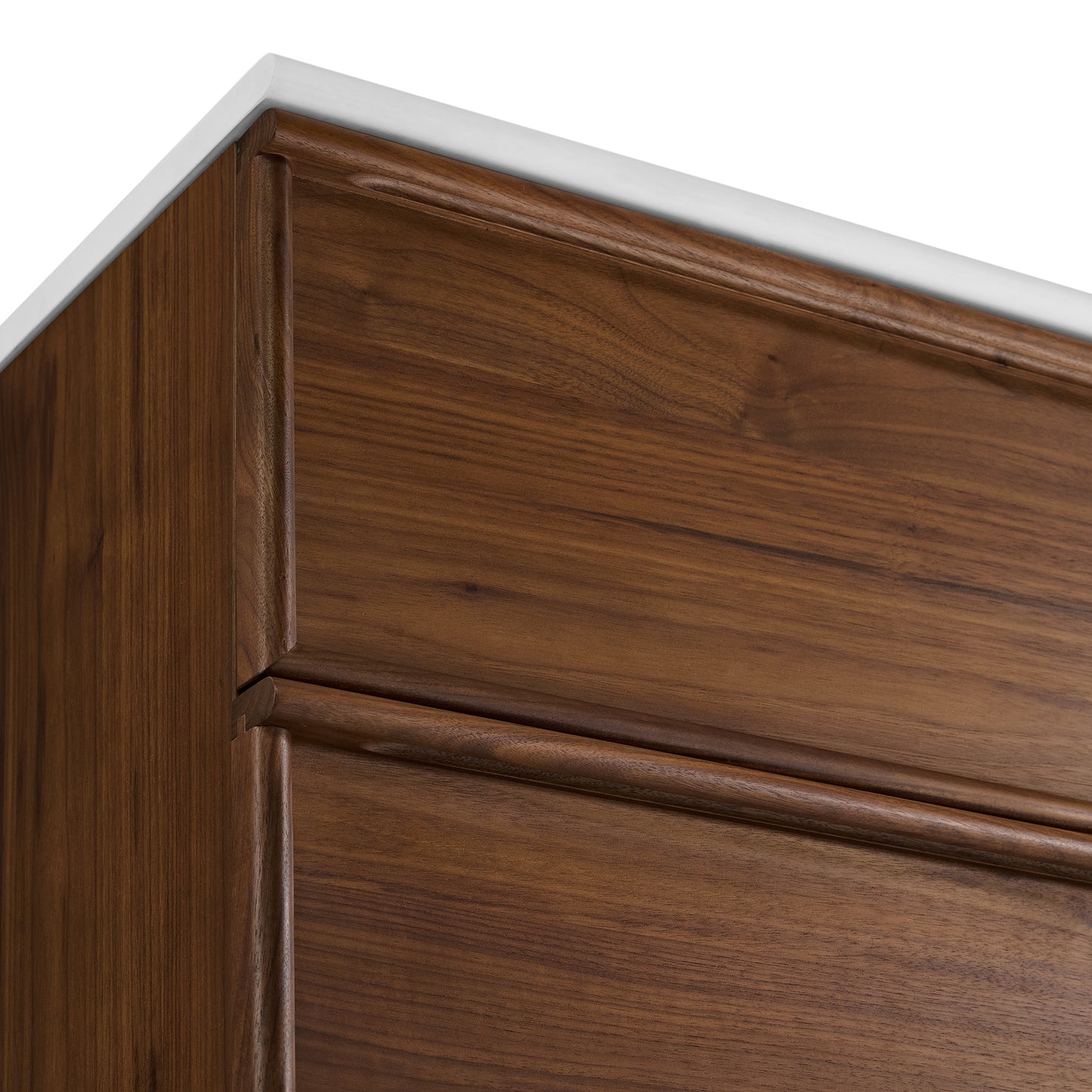 Cooper 72" Double Sink Bathroom Vanity in Natural Walnut with Quartz Top