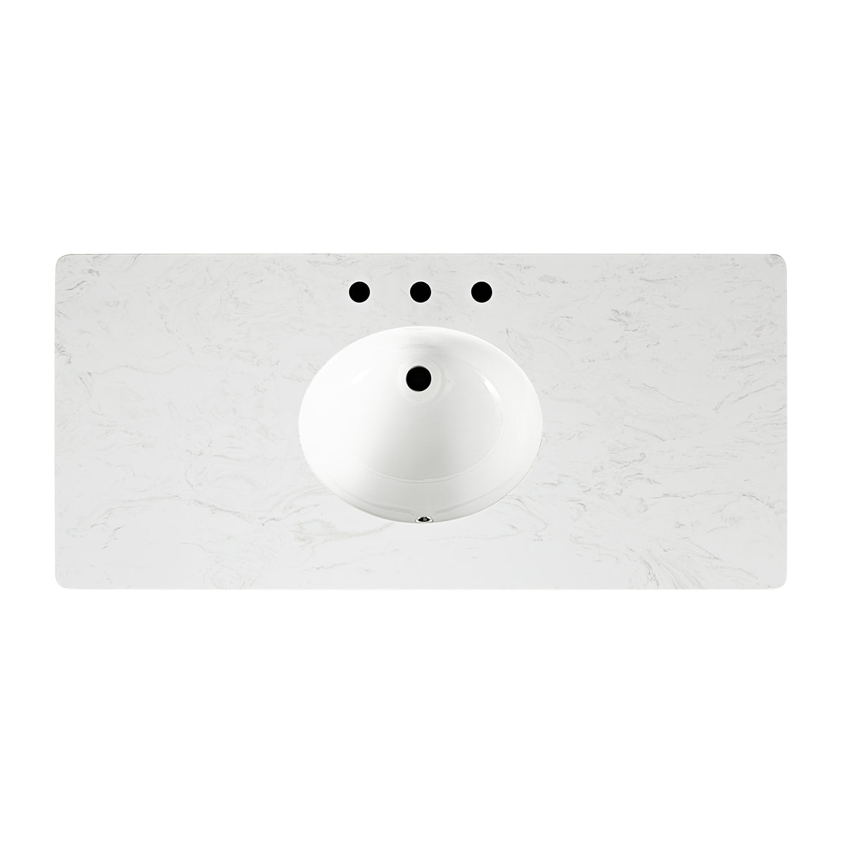 Juliette 48"W x 22"D Single Sink Bathroom Vanity with Cultured Marble Top