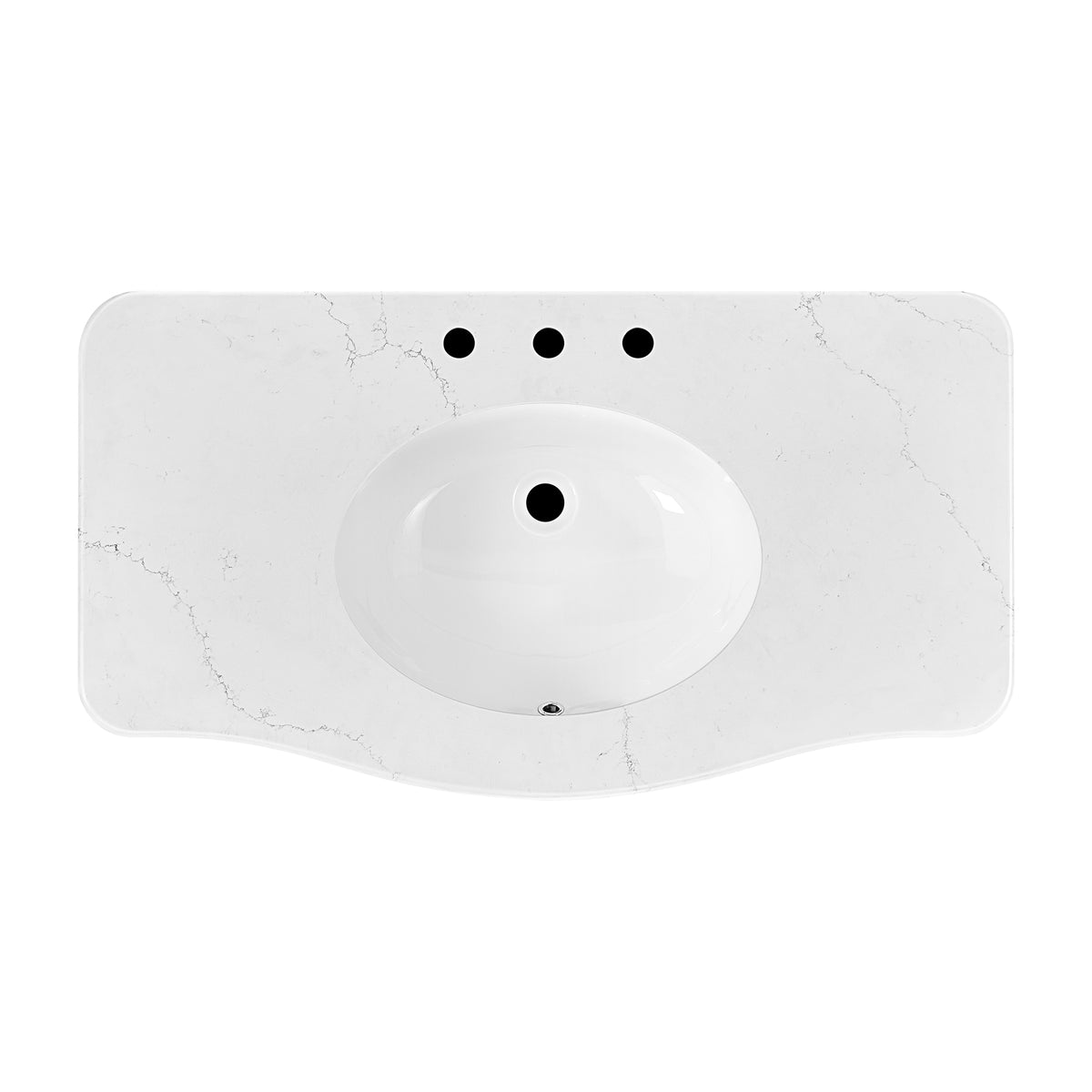 Grace 42" Bathroom Vanity with Statuario Quartz Countertop