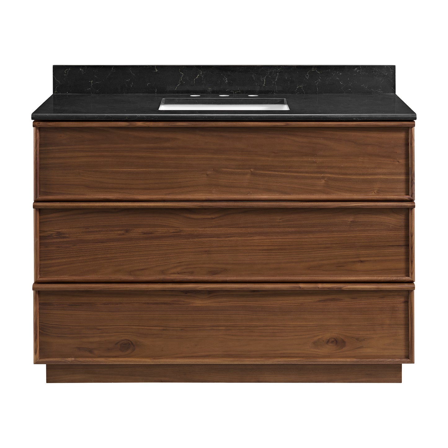 Cooper 48" Single Sink Bathroom Vanity in Natural Walnut with Quartz Top