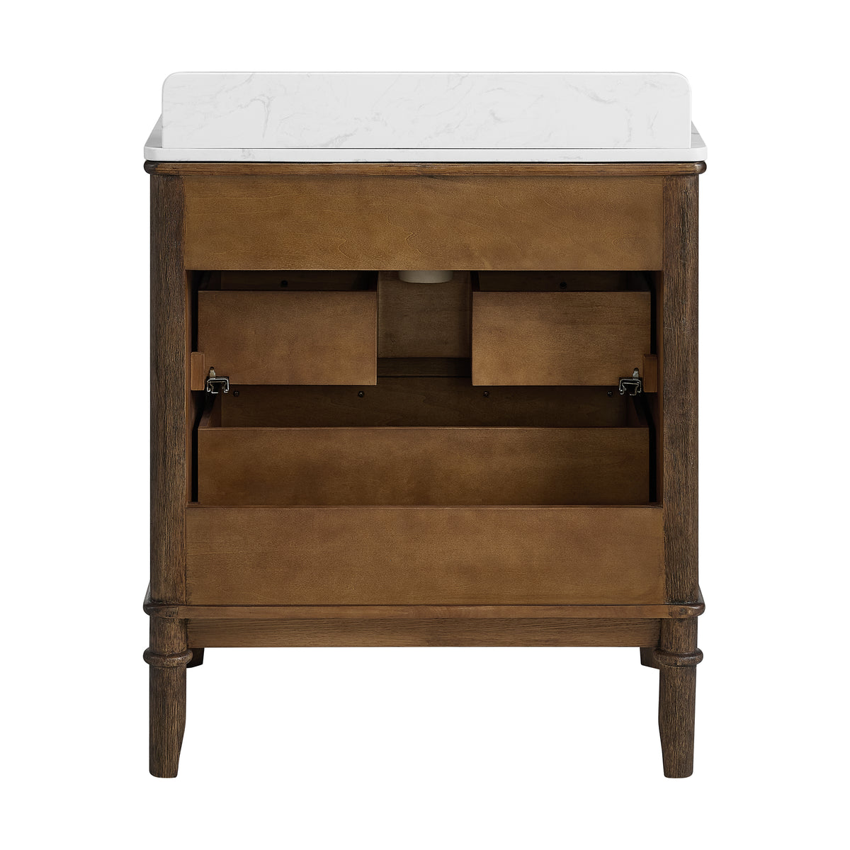 Juliette 30"W x 22"D Single Sink Bathroom Vanity with Cultured Marble Top