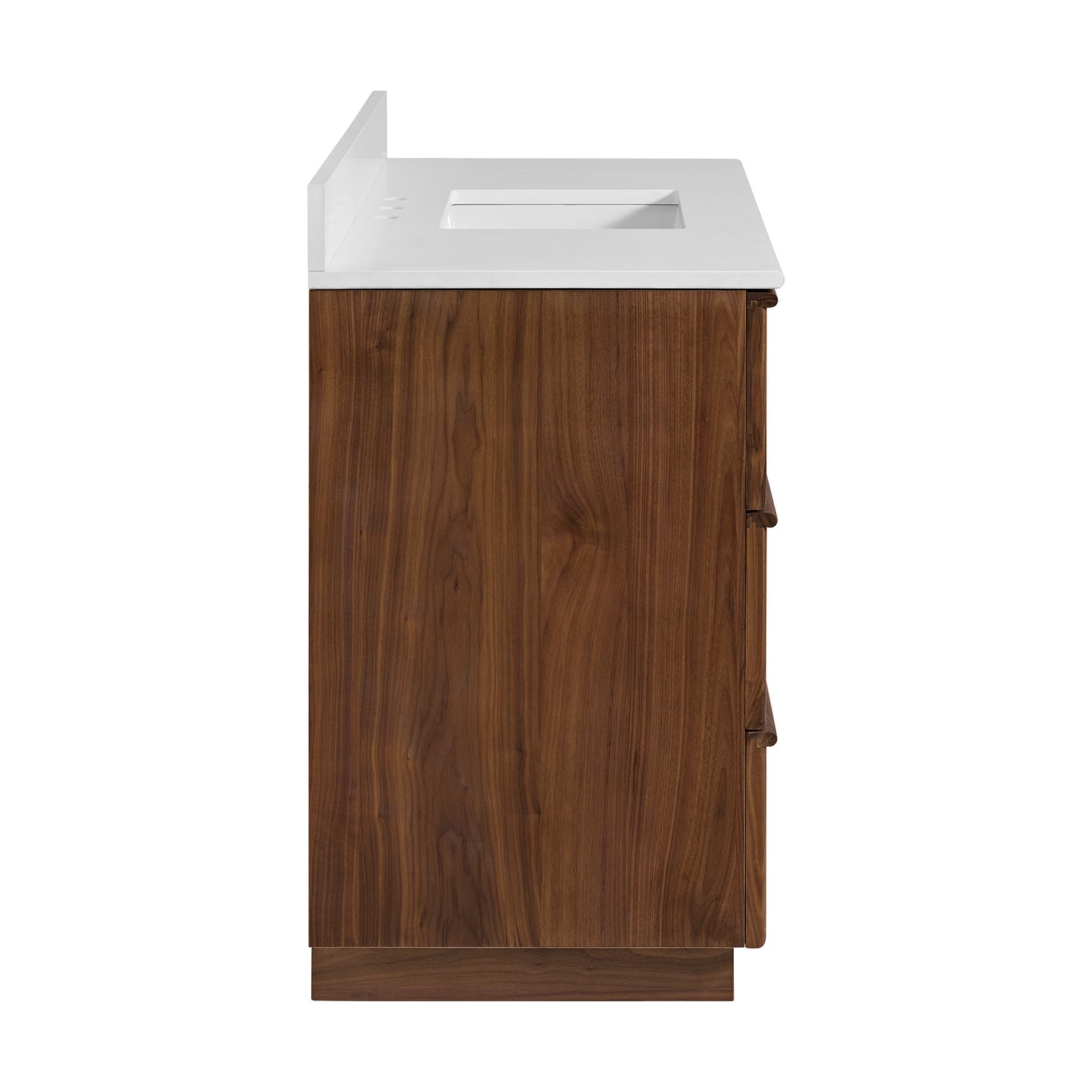 Cooper 48" Single Sink Bathroom Vanity in Natural Walnut with Quartz Top